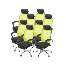 Комплект кресел АКЛАС Катран CH RL(L) 8 шт Черный (Черный Салатовый)